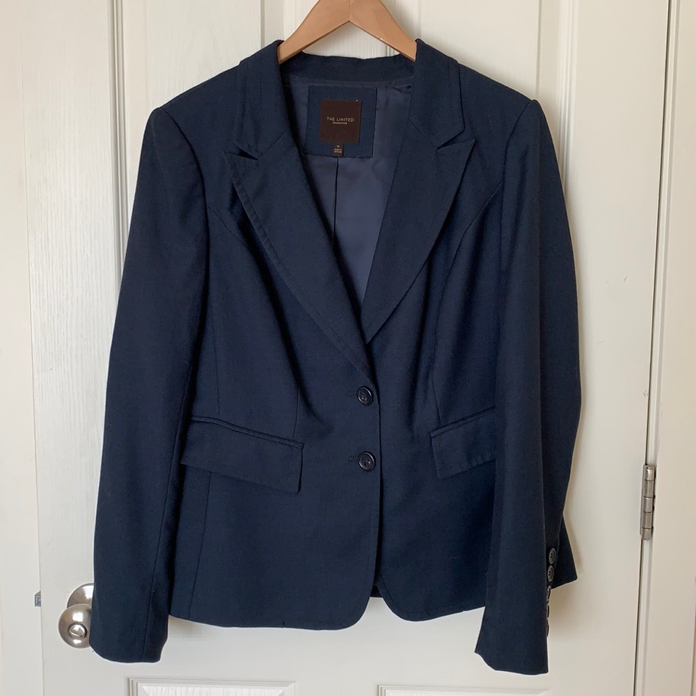 The Limited Navy Dress Jacket